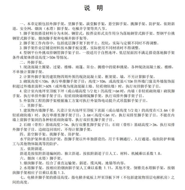 腳手架面積
