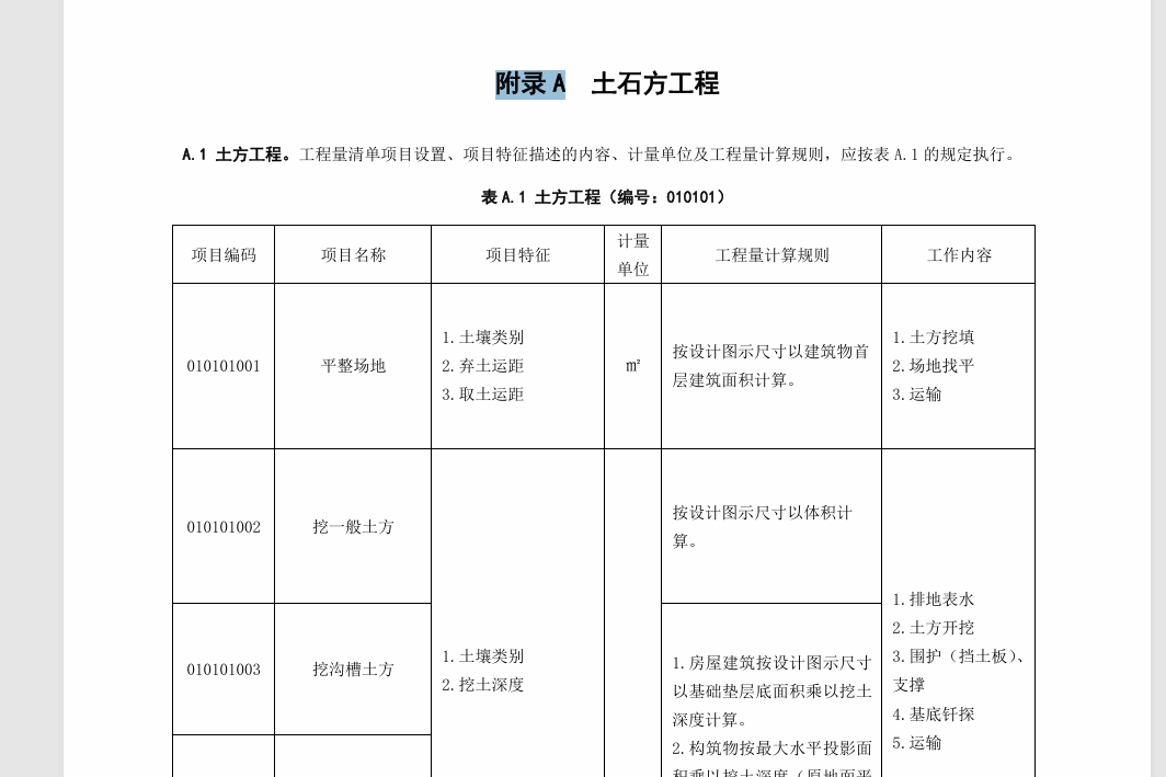 計價標準