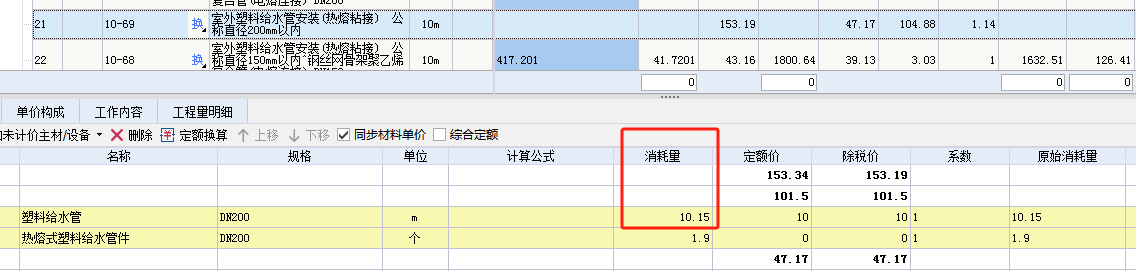 消耗量