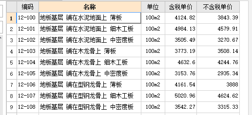 清單定額