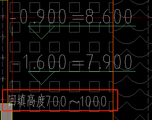回填高度