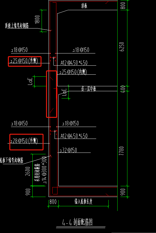 外側(cè)鋼筋