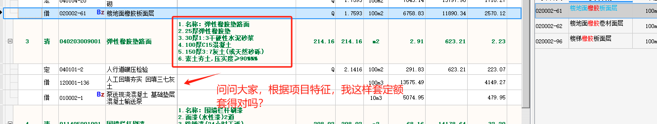 項目特征