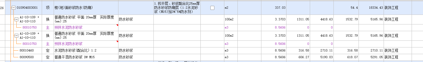 找平層