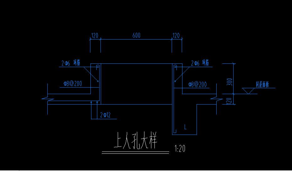 如图ggj中上人孔大样如何定义绘制