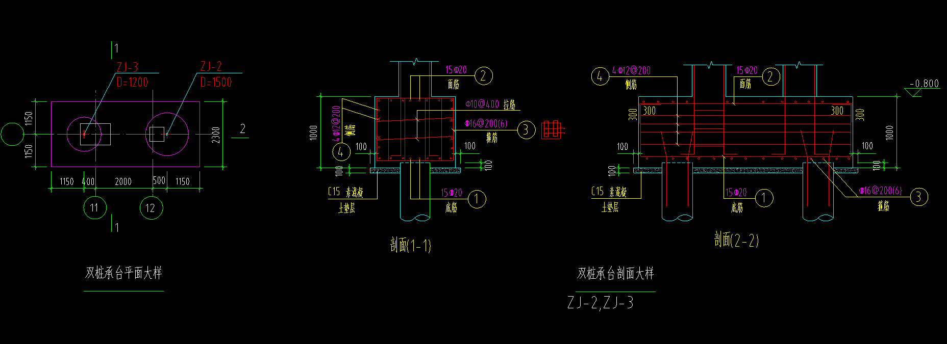 桩承台的配筋形式,怎样确定?