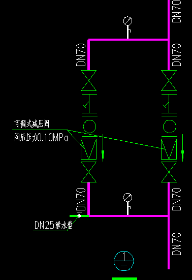 请问,如下图,减压阀组上的过滤器,软接头,球阀,减压阀,压力表,泄水阀