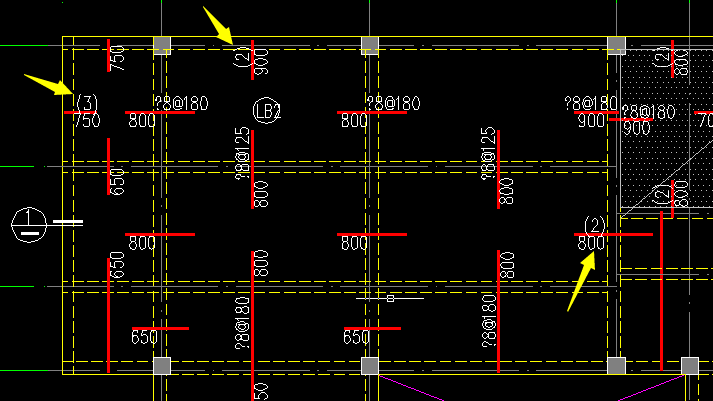 如下图所示板负筋的23代表什么意思