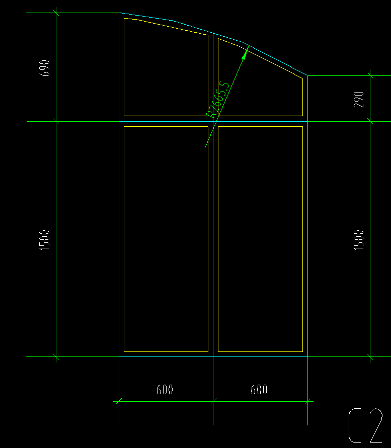 请问像下图中弧形窗怎么定义画