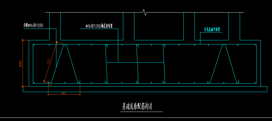 求问图中的筏板马镫筋怎么布置