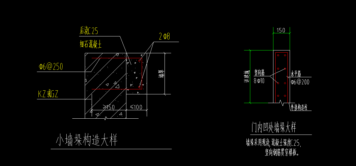 墙垛用什么不止啊剪力墙得话钢筋信息不符合