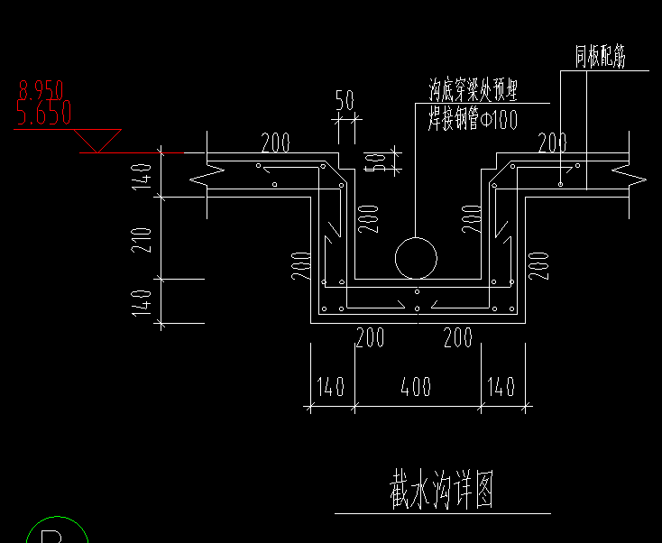 请问用图形软件gcl怎么画截水沟大洋我要算出模板量所有最好可以画