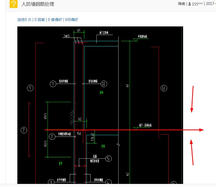 人防墙钢筋处理