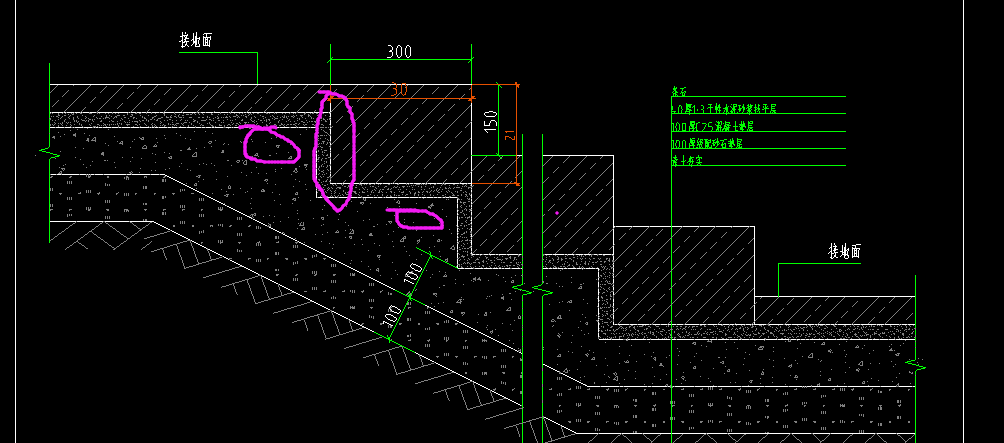 请问这样的台阶如何计算垫层混凝土