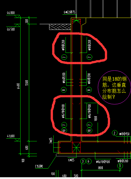 如图垂直分布筋如何布置