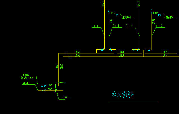 给排水系统图标高怎么看