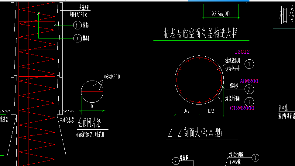 你好我是想要人工挖孔灌注樁鋼筋籠的計算公式主筋13c12螺旋箍筋a8200