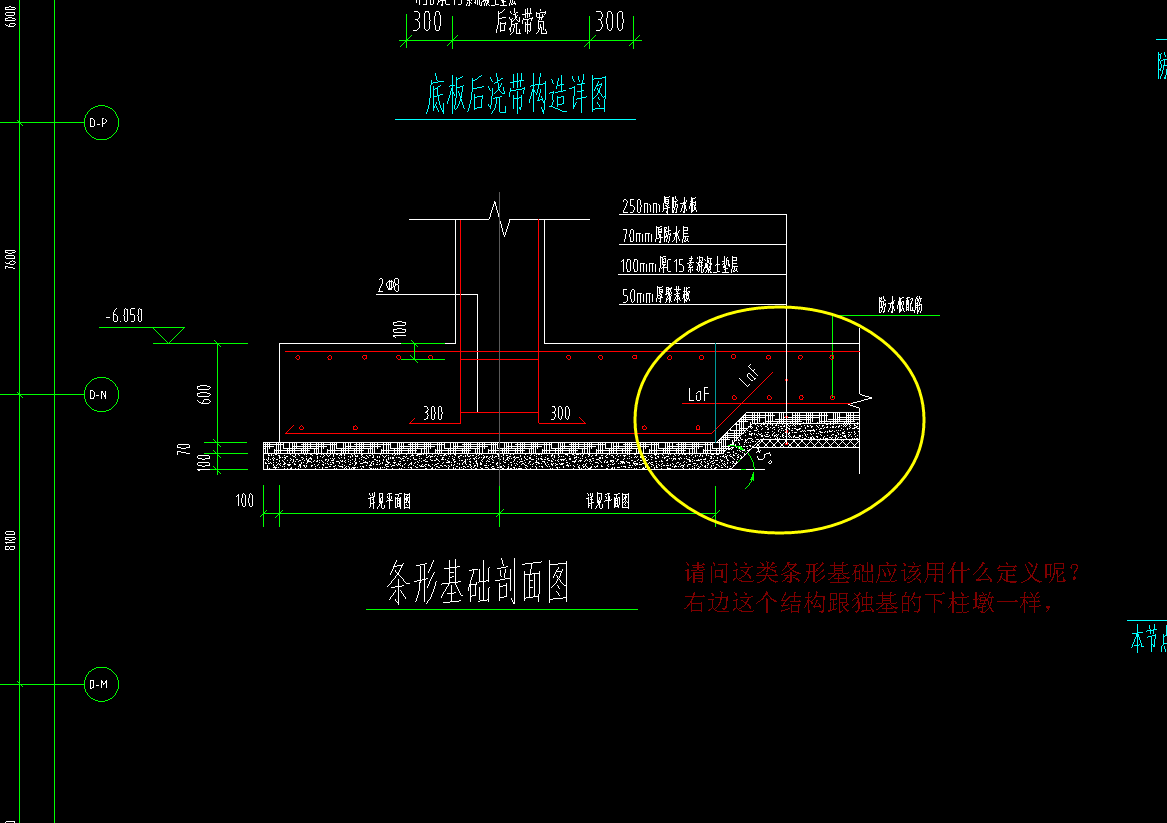 結構跟下柱墩類似的條形基礎應該用什麼定義呢