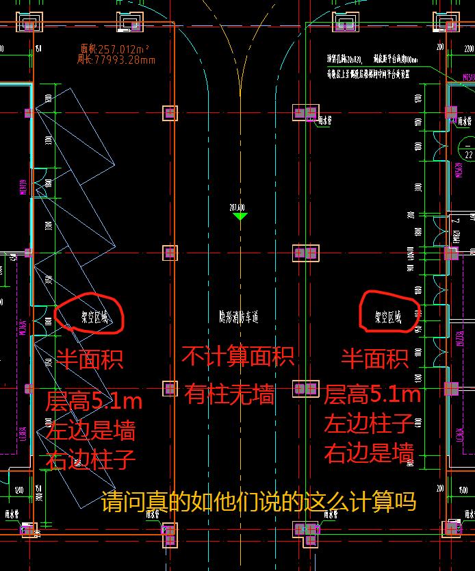 跪求我這種情況是不是騎樓架空層和內廊外廊只計算半面積嗎都在29以上