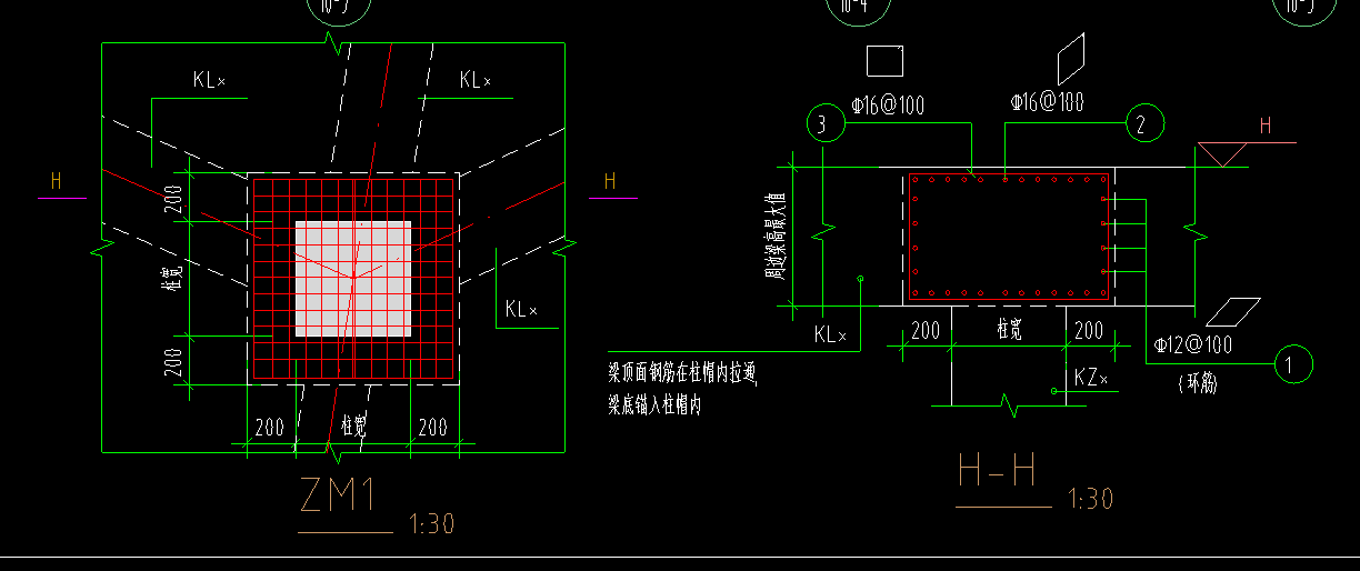 柱帽钢筋图集图片