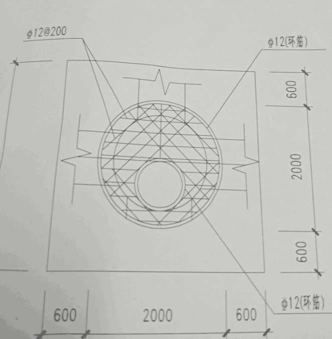 井盖,圆井底板的钢筋混凝土的钢筋怎么计算 ?