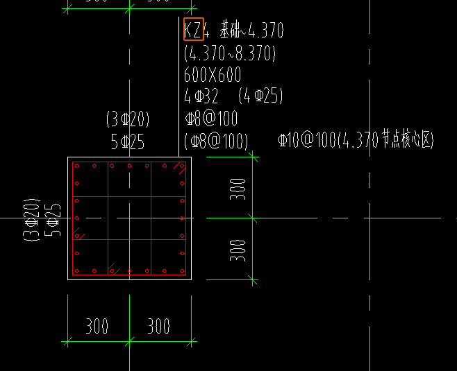 你好请问柱子核心节点区上加密区和下加密区指什么