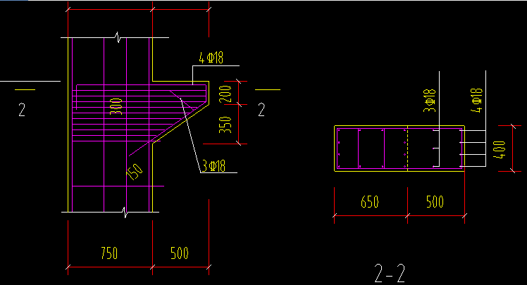 牛腿用异性梁画完后如何原位标注