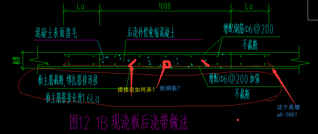 板后浇带加强钢筋图集图片