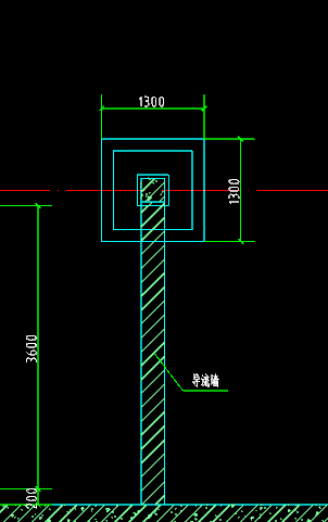 这个导流墙怎么画
