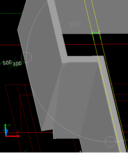 这种转角墙的缺口用什么构建来画