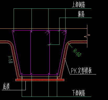 梯形梁结构图图片