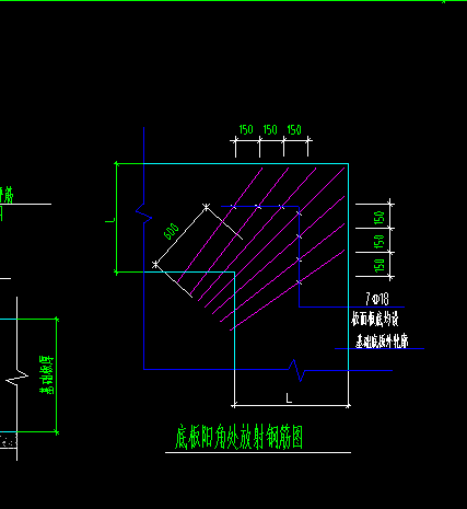 筏板基础阴角和阳角钢筋怎么布置