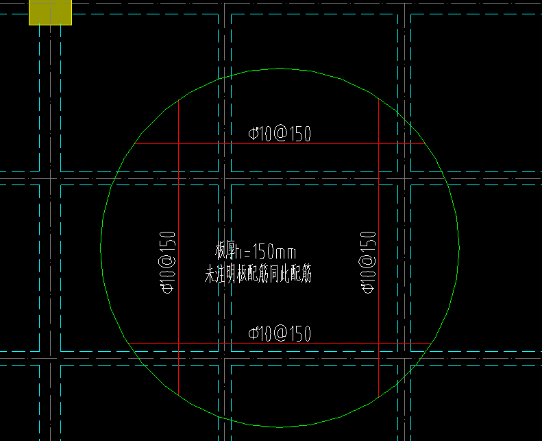 单层双向钢筋图纸图片