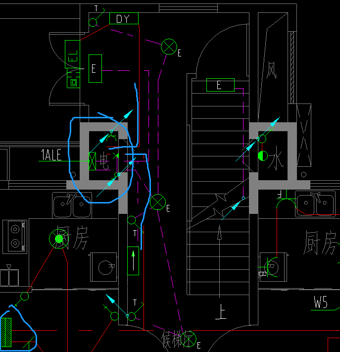 电井出来的两条电线该如何算呢归为哪的电线