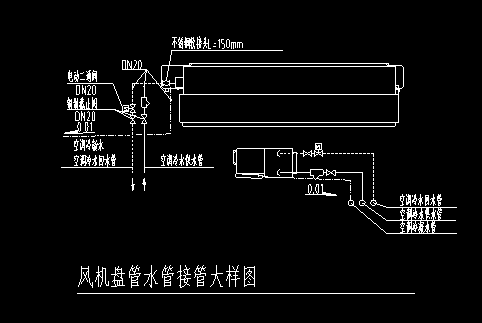 这里接风机盘管管径接多大?