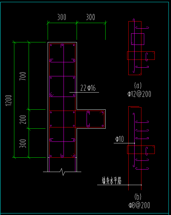 柱大样ab表示怎么解读还有怎么录入