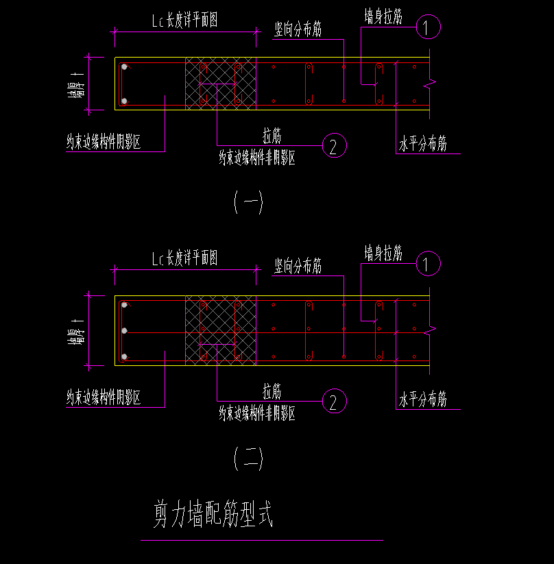 剪力墙分布筋图片