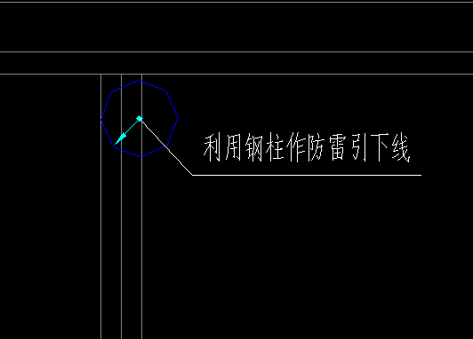 避雷引下线示意图图片