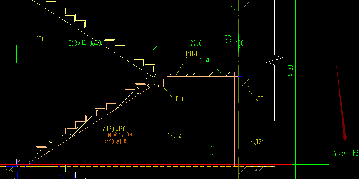请教下这个梯柱的标高按照楼层表的标高来还是按照楼梯的结构标高来呢