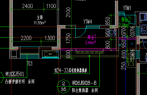 補充問題:陽臺1右側有砌體牆到頂,也屬於主體結構外嗎?