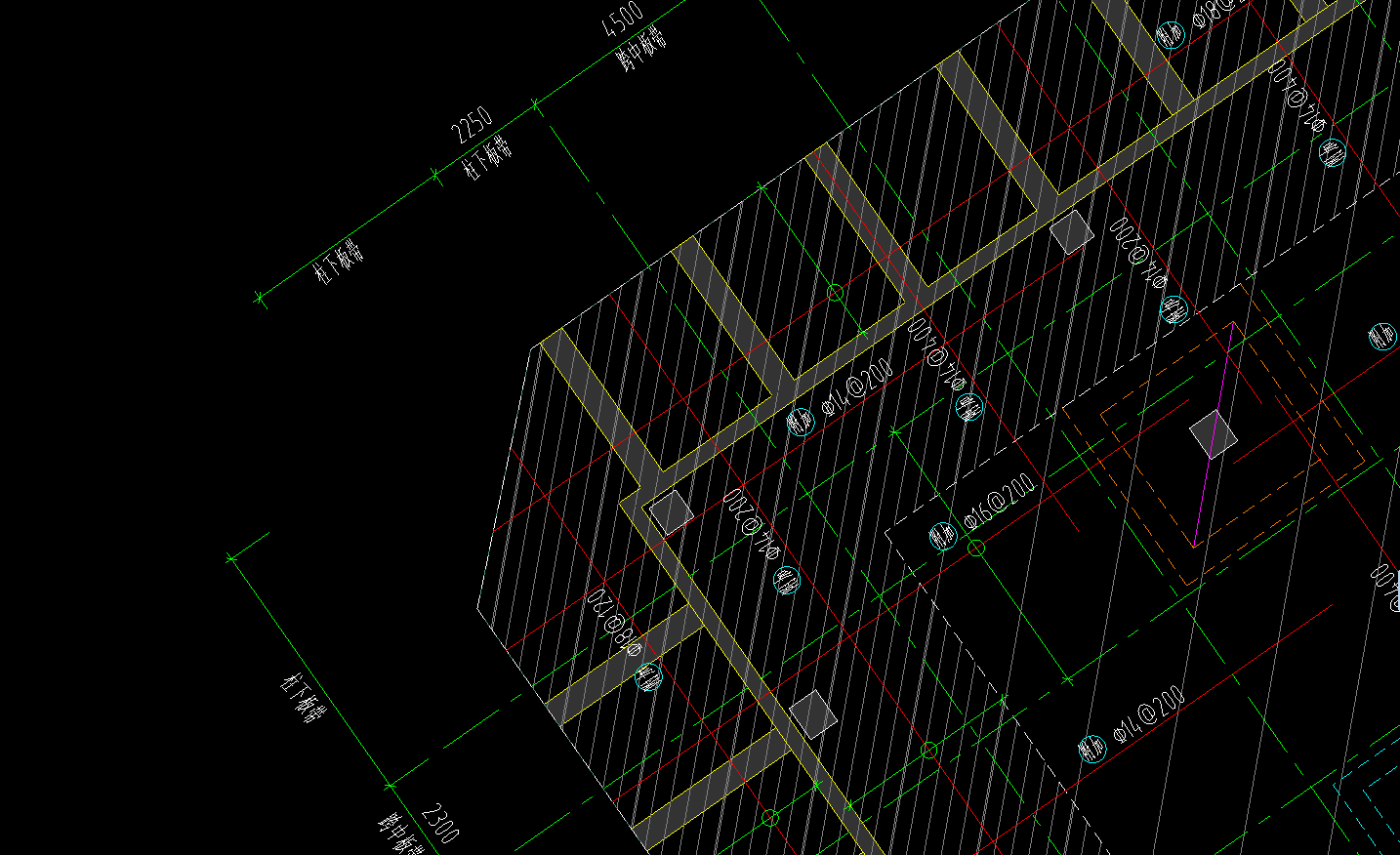 这个柱下板带跟跨中板带怎么在软件中布置