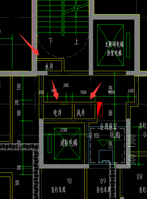 水井电井风井上面的板怎么放这个线什么意思