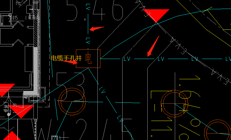 连接电缆手孔井的电缆线为什么标注lv