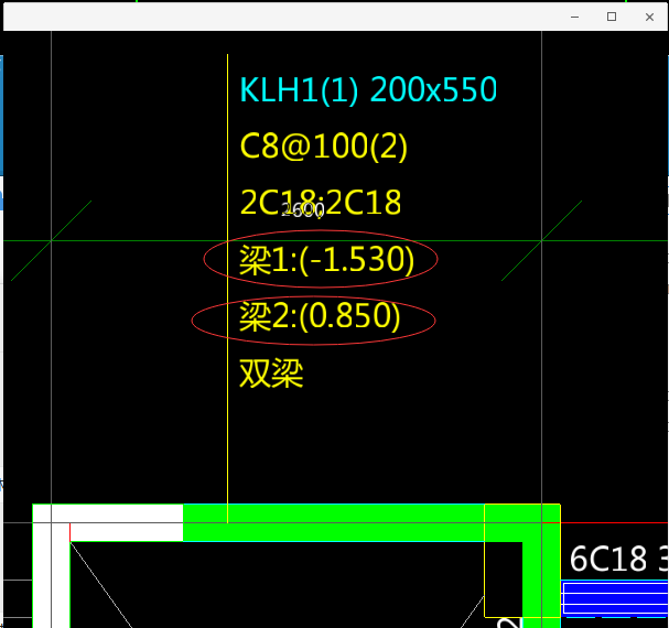 此处的两根双梁应该怎么定义呢标高怎么设置