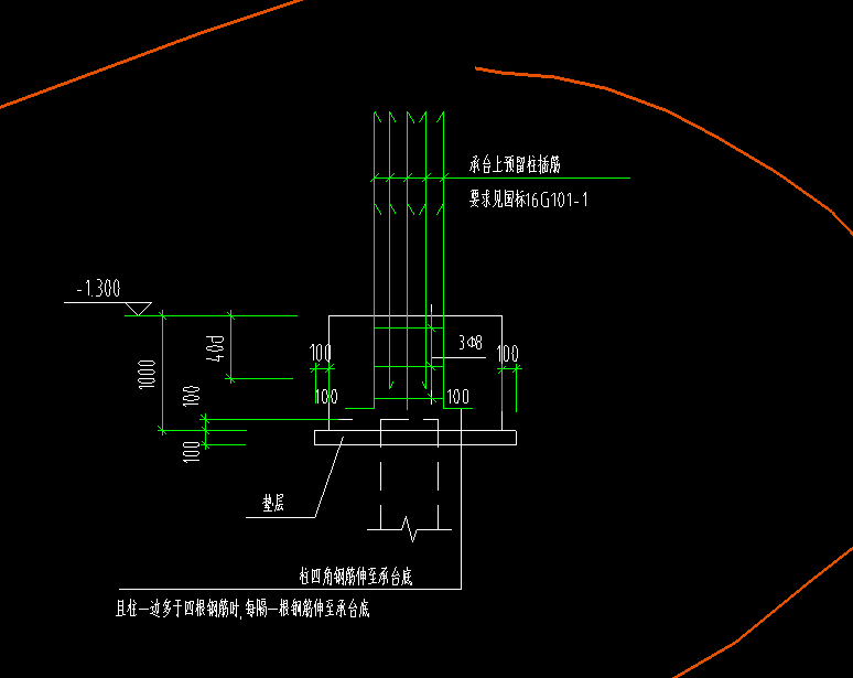 老师们请问桩承台预留柱插筋该怎么设置谢谢