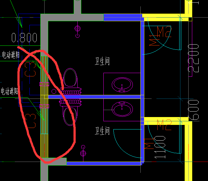 卫生间的止水带在外墙的部分还需要画吗