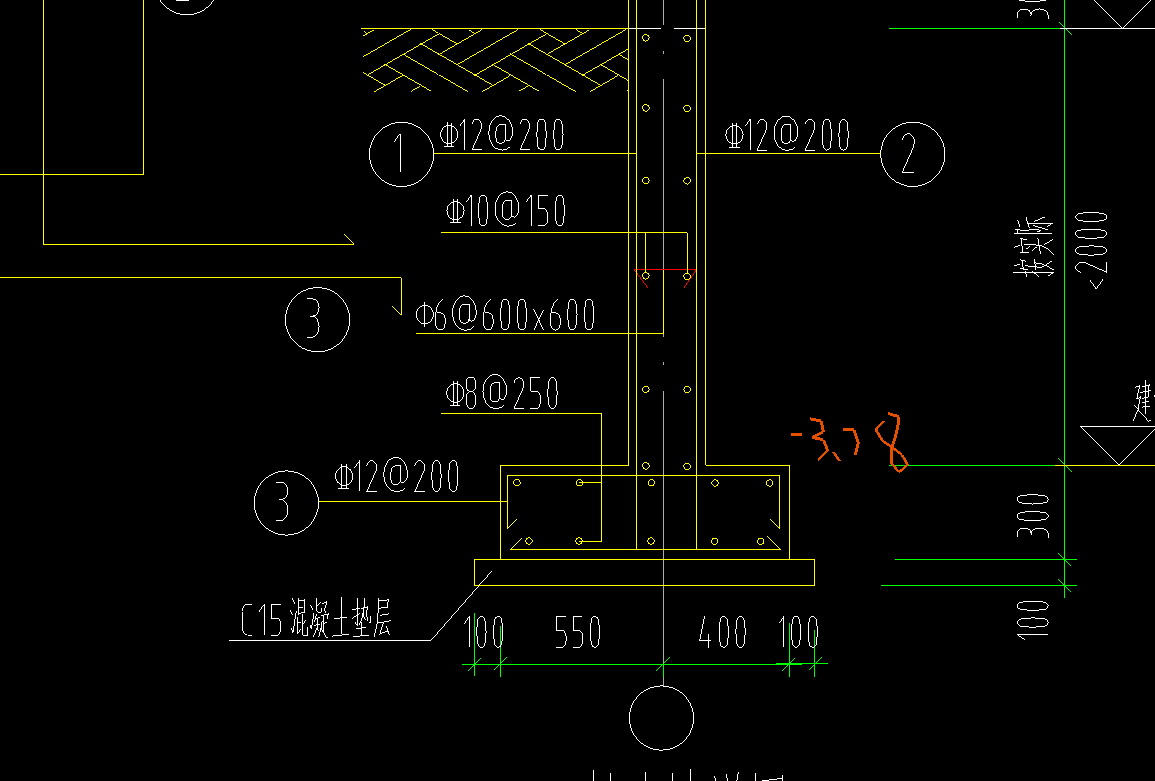 单层双向钢筋图纸图片