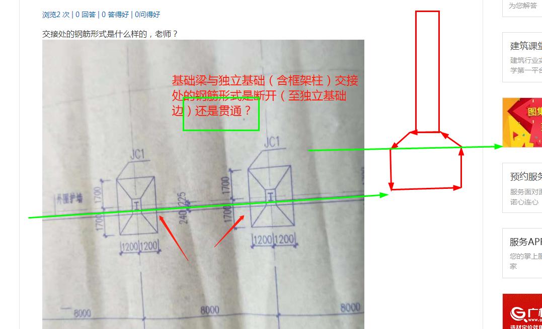 基础梁与独立基础连接图片