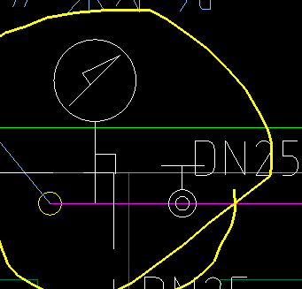 有一个截止阀图示上多了一个倒l是什么意思