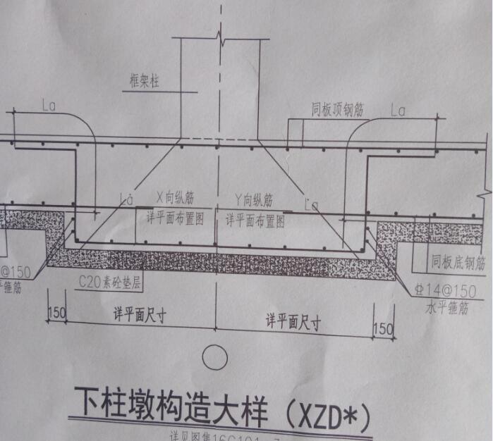 下柱墩标注图片